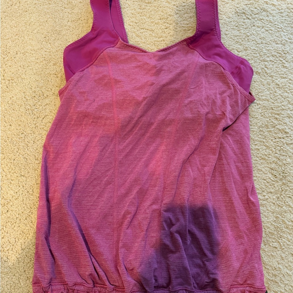 Magenta Lululemon Athletic Tank Top